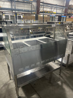 3 Bay GAS Steam Table w/Sneeze Guard