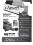 Dukers 36" Stove with 24" Griddle