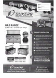 Dukers 60" 10-Burner Stove