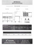 Dukers 60" Stove with 24" Griddle