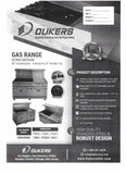 Dukers 60" Stove with 24" Griddle