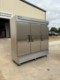 True 3-Door Stainless Cooler (T-72-HC)
