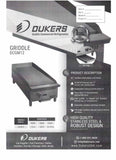 Dukers 12" Griddle