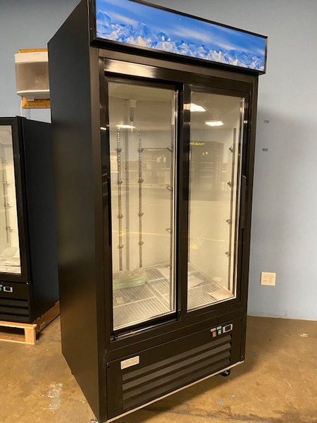 CES 2 Door Sliding Glass Merchandiser Cooler