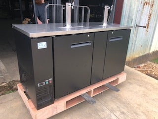 CES 69" Double Stem Draft Keg Cooler
