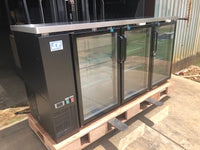 CES 72" Glass Front Bar Back Cooler