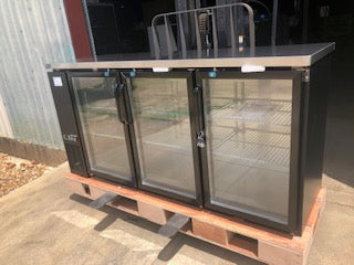 CES 72" Glass Front Bar Back Cooler