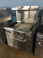 CES 36" Oven with 2 Burners and 24" Griddle