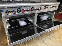 CES 60" Double Oven with 6 Burners and 24" Griddle