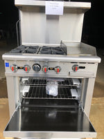 CES 36" Oven with 4 Burners and 12" Griddle