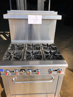 CES 36" Oven with 6 Burners