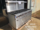 CES 60" Double Oven with 10 Burners
